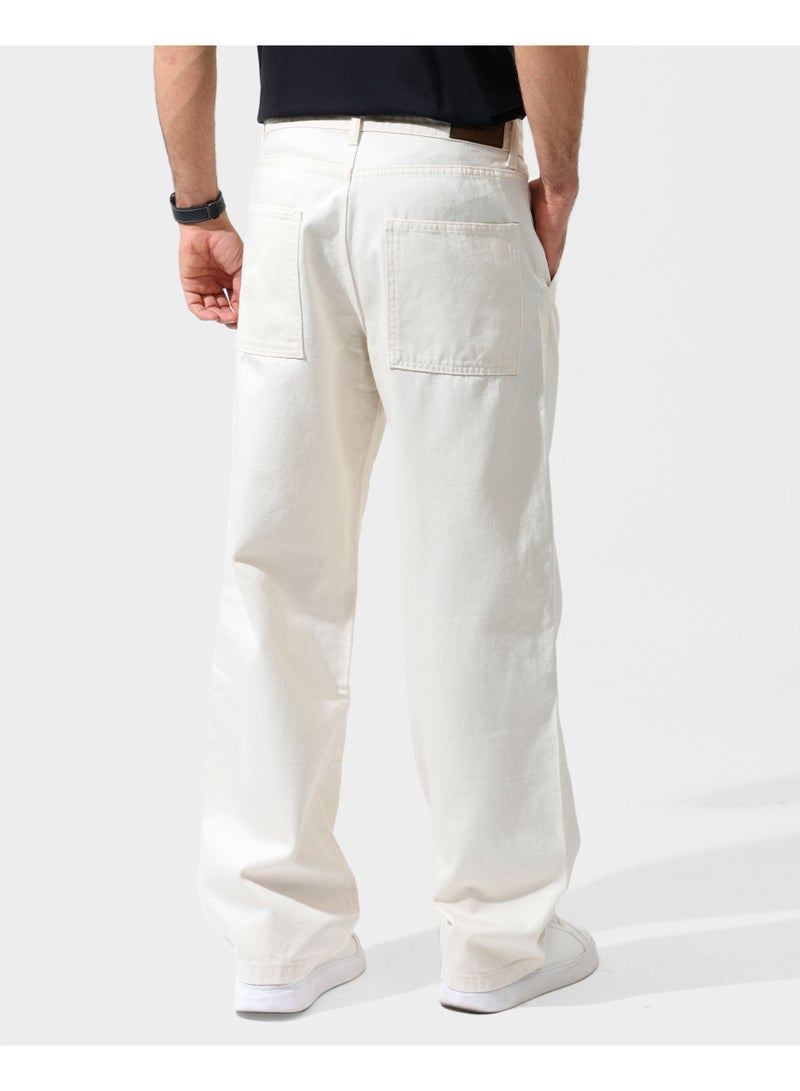 Dott Men’s Washed Denim Pants – Baggy Fit - Image 4